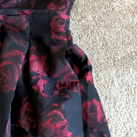 Talbots Women’s Black Red Roses Sleeveless Semi-Formal Cocktail Dress 2 (S/M) - Picture 13 of 15